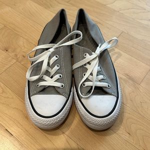 Converse All Star 7.5 Grey and White Brand New Never Worn